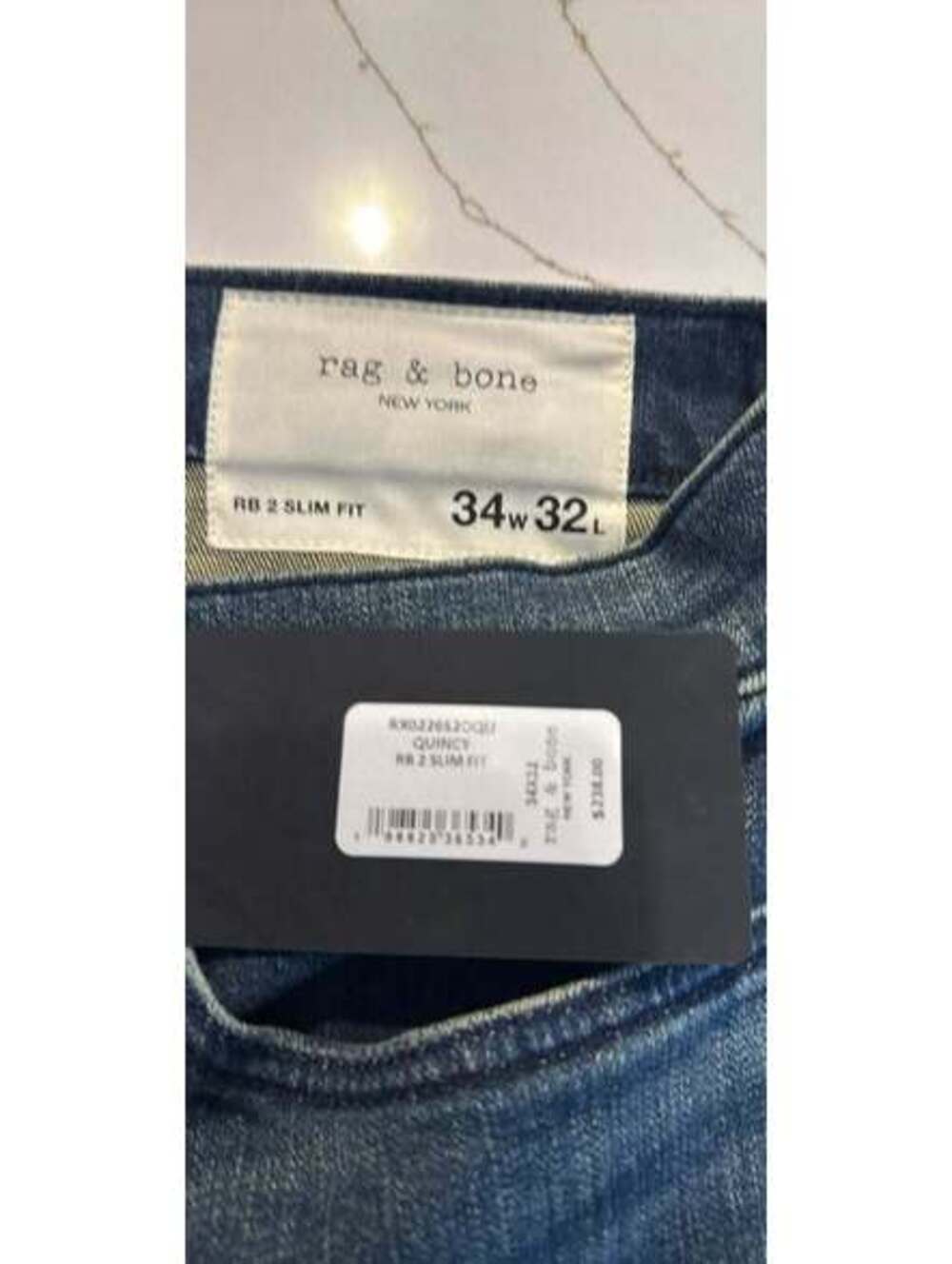 rag & bone RB 2 Slim Fit Quincy Jeans 34x32